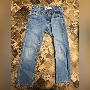 Levi's Blue Straight-Leg Jeans with Stonewash Finish 8 years